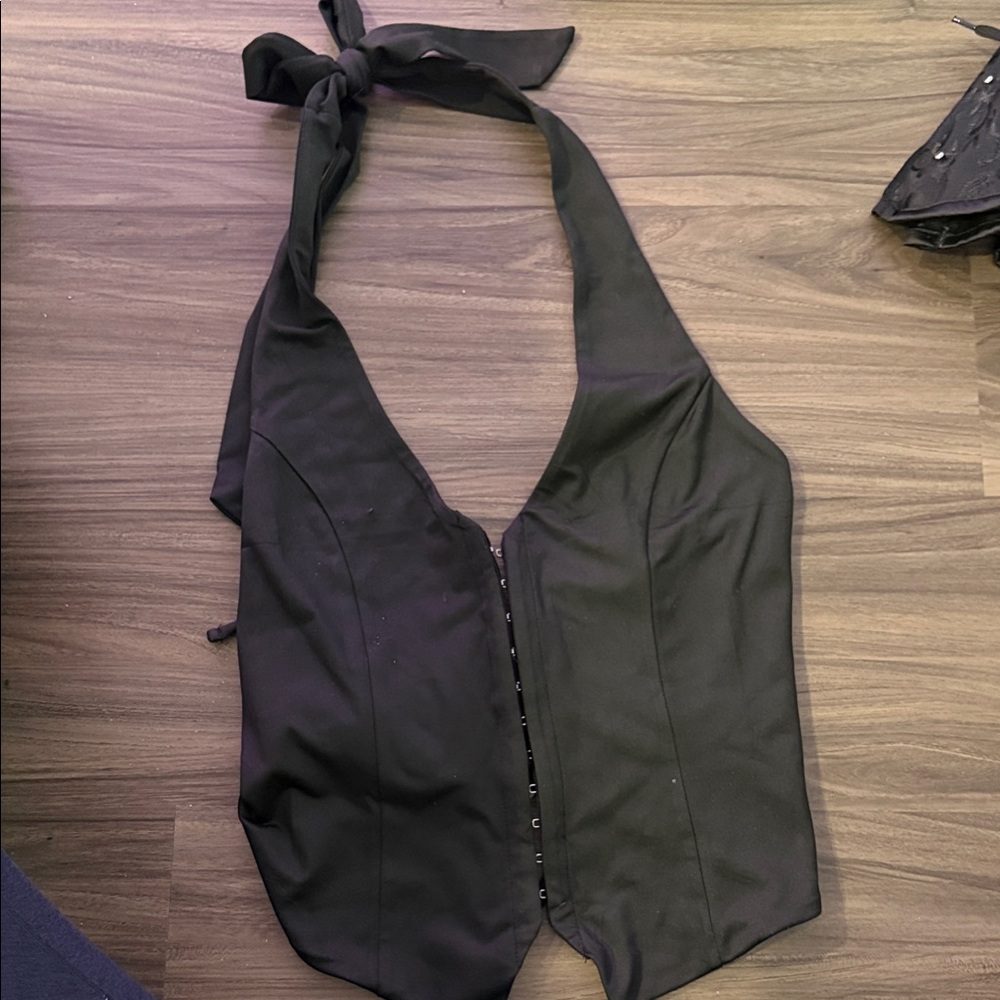 Black Halter Tank Top
